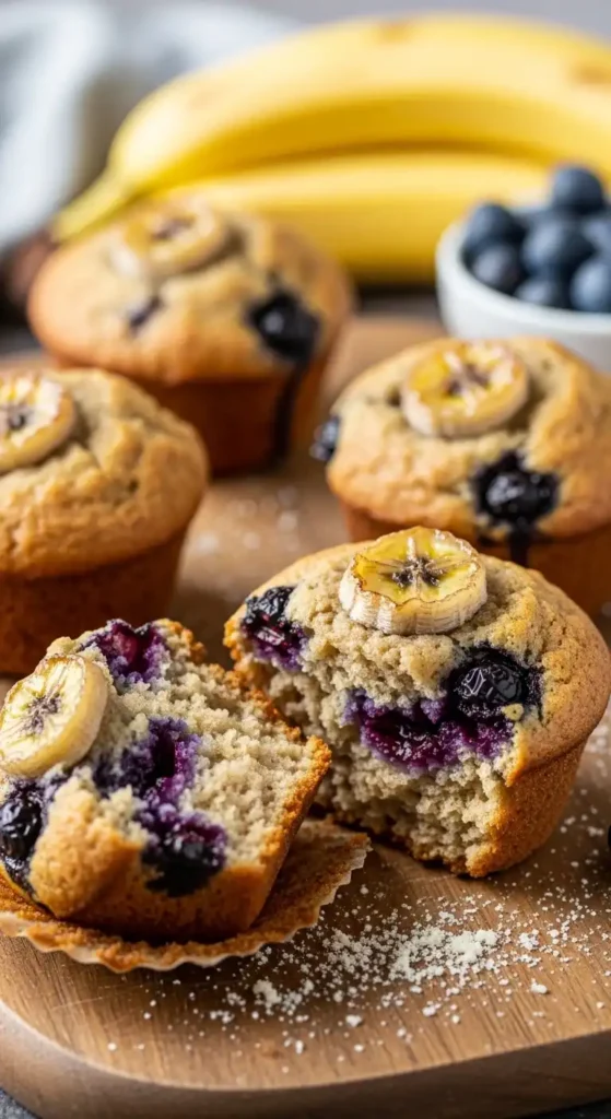 paleo-blueberry-banana-muffins