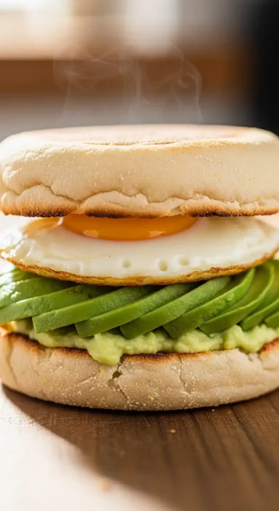 avocado-and-egg-english-muffin