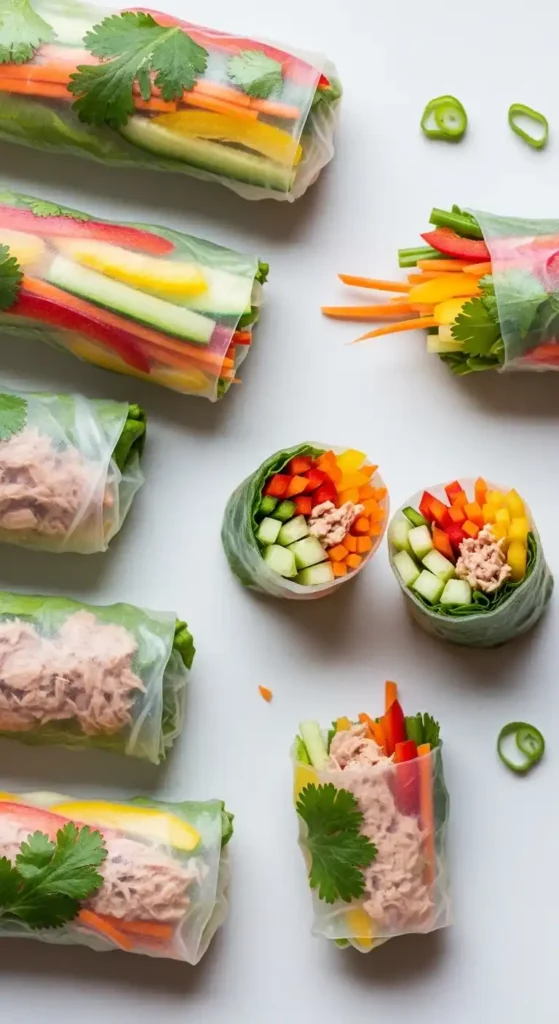 easy-spring-rolls-recipe-with-tuna
