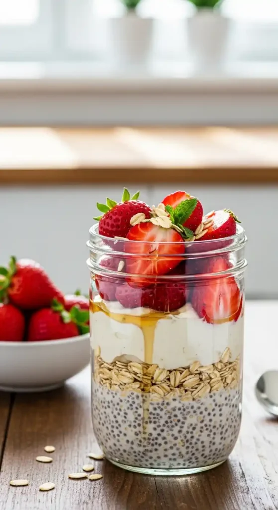 easy-strawberries-and-cream-overnight-oats