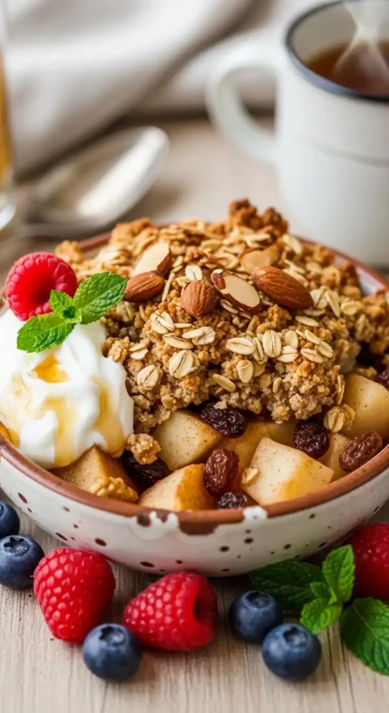 healthy-breakfast-apple-crumble