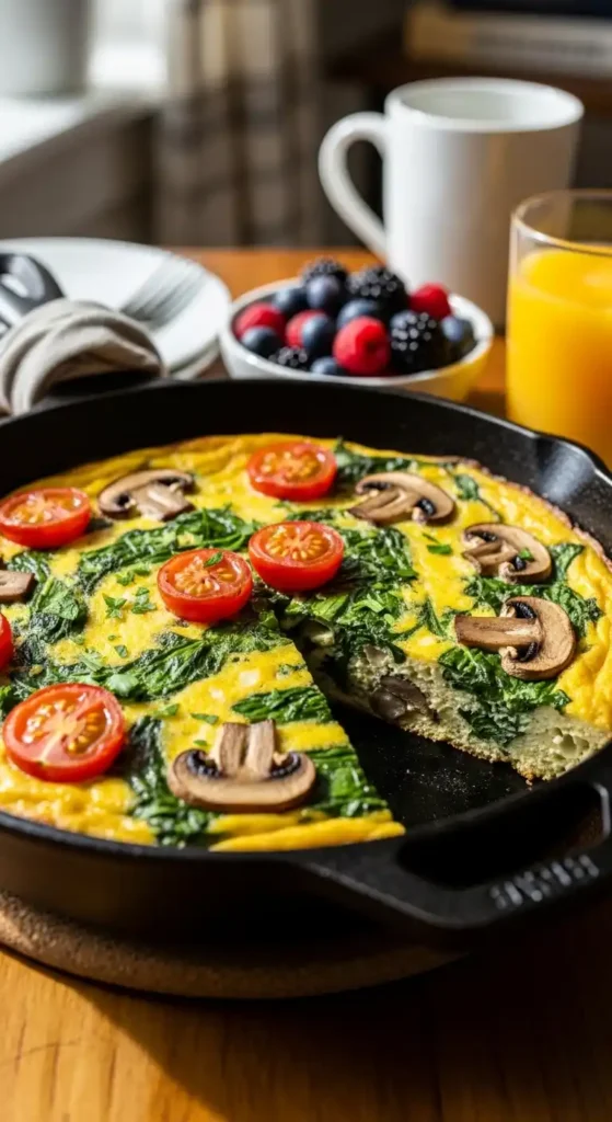 spinach-and-mushroom-frittata