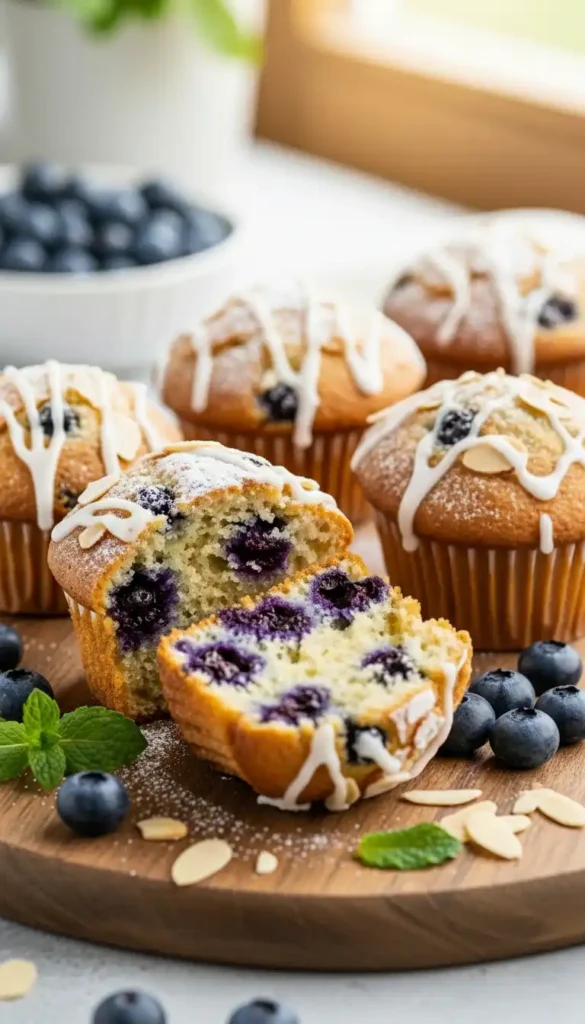 blueberry-bakewell-muffins