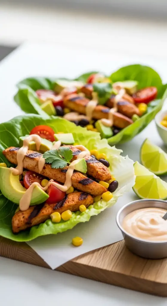 chipotle-chicken-lettuce-wraps