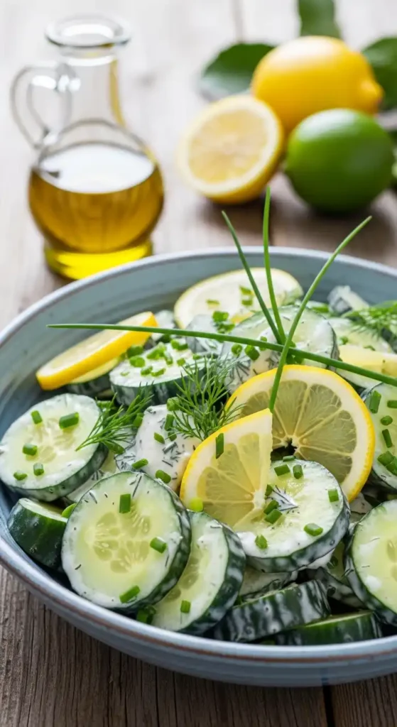creamy-cucumber-salad-in-lemon-chive-dressing