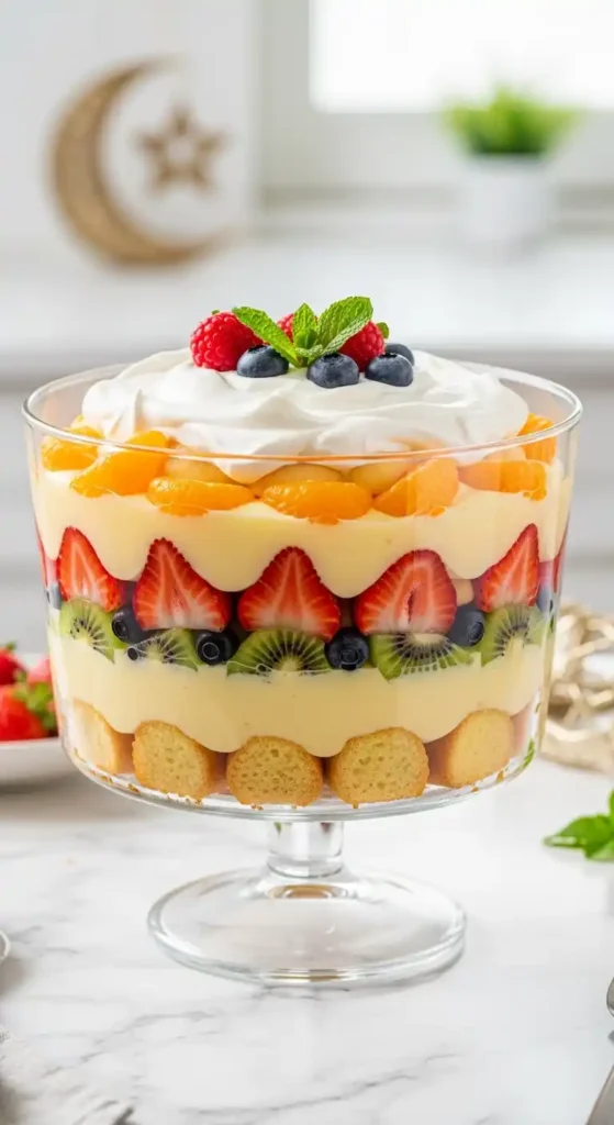 custard-fruit-trifle