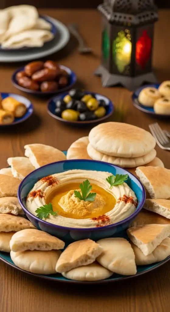 hummus-with-pita-bread