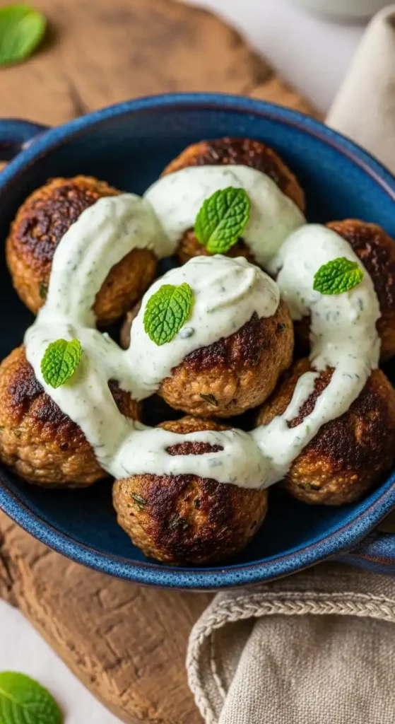 lamb-meatballs-with-mint-yogurt