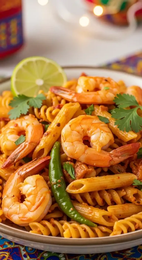 shrimp-masala-pasta