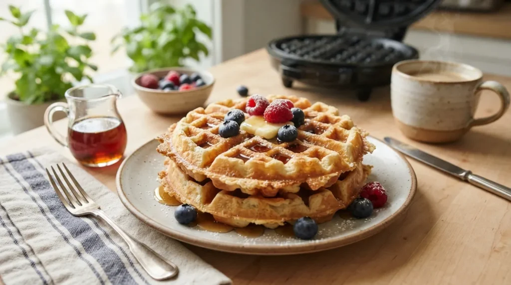 Buttermilk-Waffles-Recipe-for-Fluffy-Homemade-Breakfast