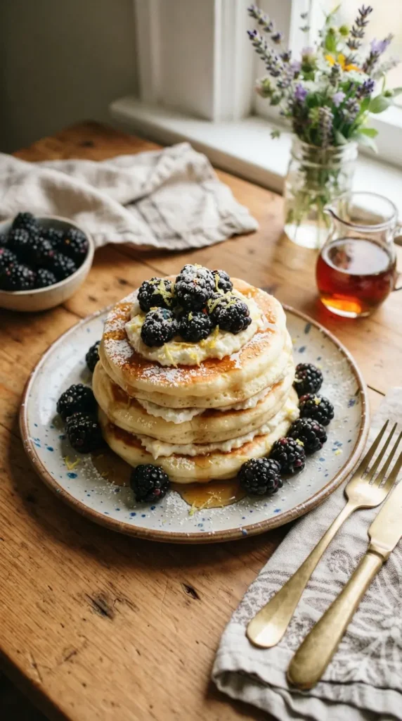 blackberry-lemon-ricotta-pancakes