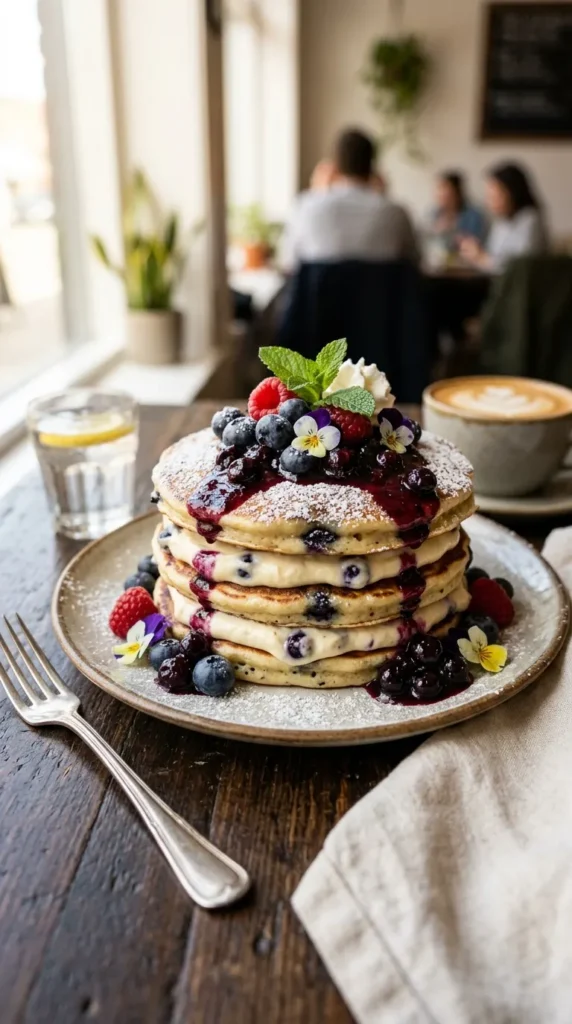 blueberry-cream-cheese-pancakes