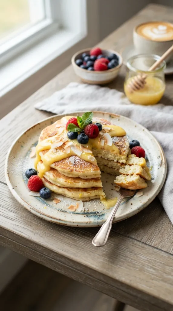 coconut-lemon-ricotta-pancakes