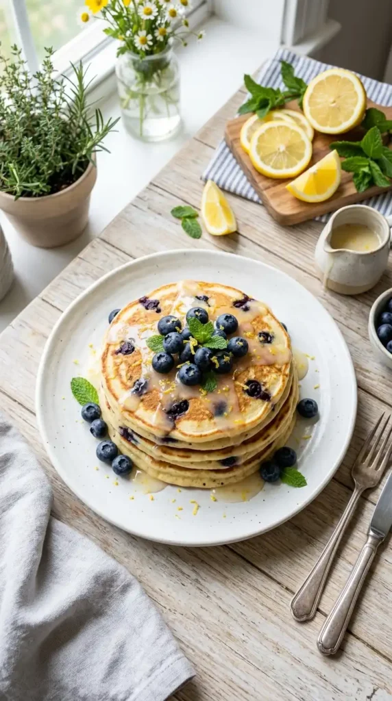 lemon-blueberry-pancakes