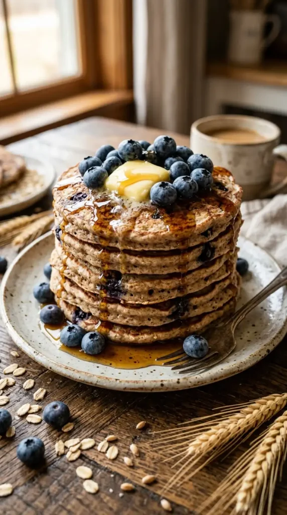 whole-wheat-blueberry-pancakes